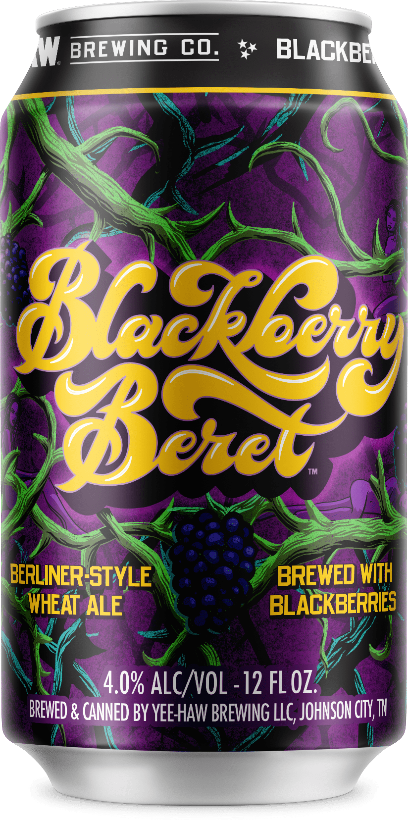 Blackberry Beret beer can